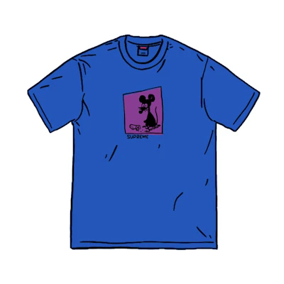 Supreme Mouse Tee Royal