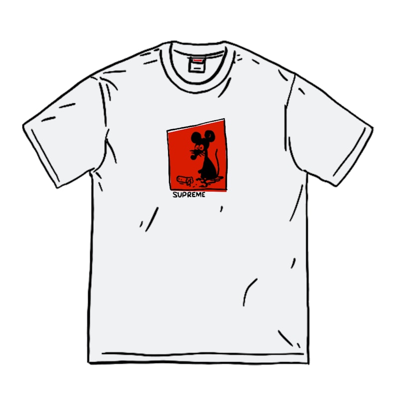 Buy 슈프림 마우스 티셔츠 (화이트) 
