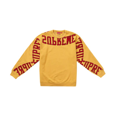 Supreme Multi Arc Crewneck Dusty Gold