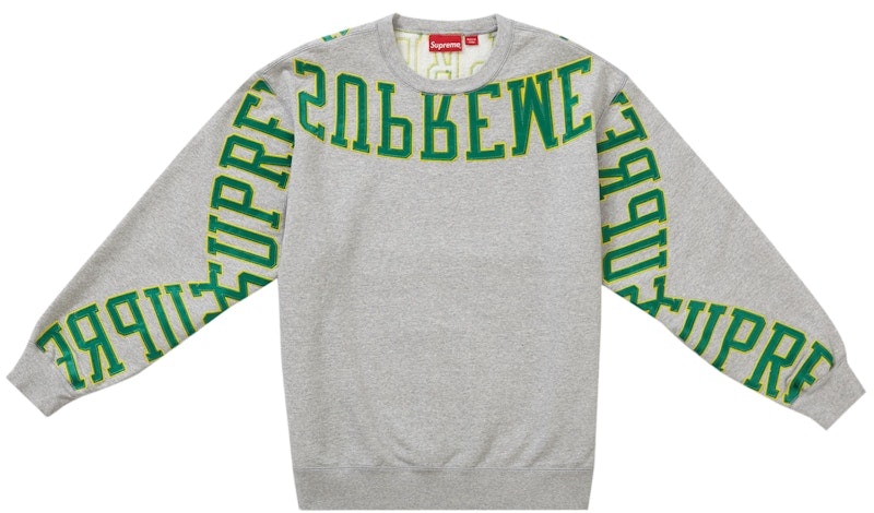 supreme-multi-arc-crewneck-heather-grey