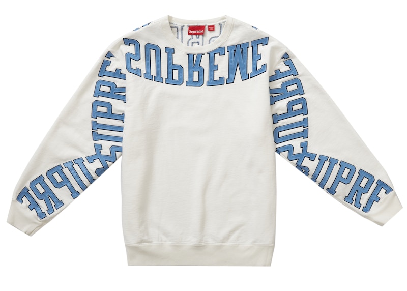 Buy Supreme Multi Arc Crewneck White
