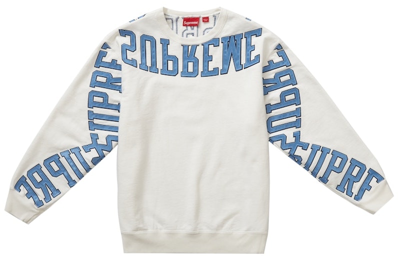 supreme-multi-arc-crewneck-white