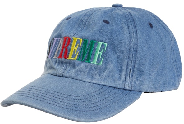 Supreme Logo Pelbagai Warna 6-Panel Denim Cerah Buy Supreme Logo Pelbagai Warna 6-Panel Denim Cerah