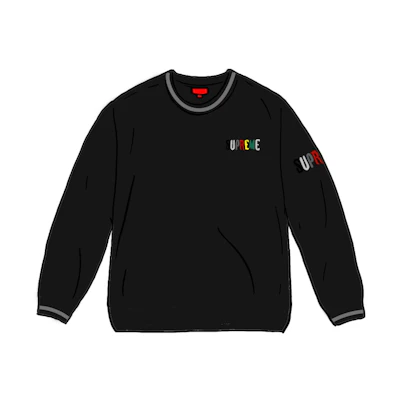Supreme Multi Color Logo L/S Top Black