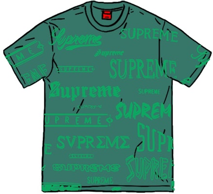 Supreme Camiseta Multi Logo Verde Oscuro Buy Supreme Camiseta Multi Logo Verde Oscuro