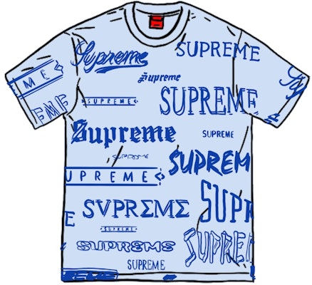 Supreme Multi Logo Tee White Buy Supreme Multi Logo Tee White