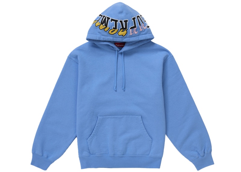 Supreme Multi Logos Hooded Sweatshirt Blue