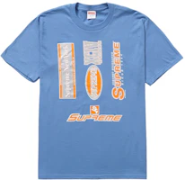 Supreme Multi Logos Tee Dusty Light Royal Supreme Multi Logos Tee Dusty Light Royal