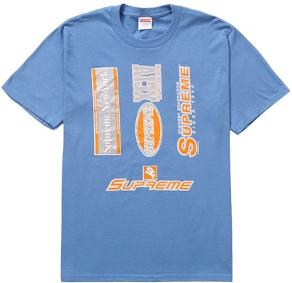 Supreme Multi Logos Tee Biru Diraja Pudar Buy Supreme Multi Logos Tee Biru Diraja Pudar