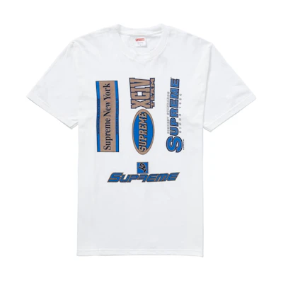 Supreme Multi Logos Tee White