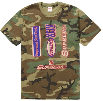 Supreme Multi Logos Tee Woodland Camo Buy Supreme Multi Logos Tee Woodland Camo