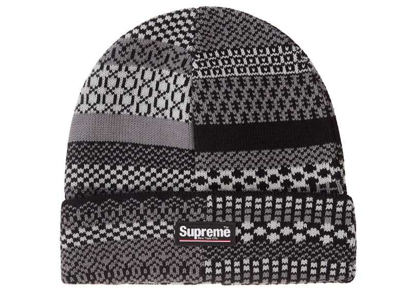 Buy Supreme Topi Beanie Pola Multicolor Hitam
