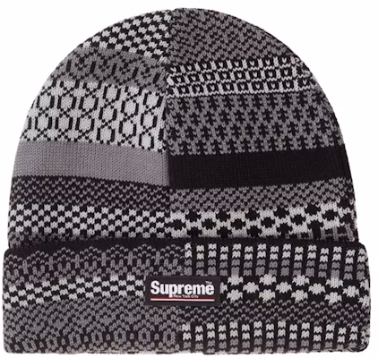 Supreme Multi Pattern Beanie Black Buy Supreme Multi Pattern Beanie Black