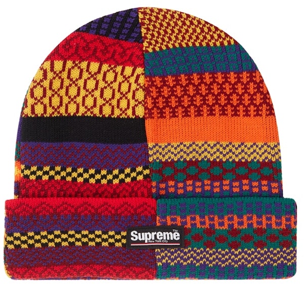supreme-multi-pattern-beanie-multicolor