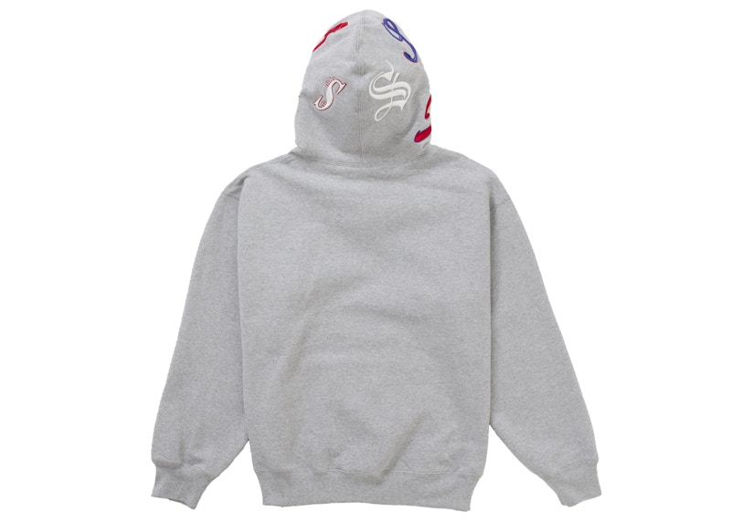 Supreme Multi S Logo Hooded Sweatshirt Heather Grey 圖 4