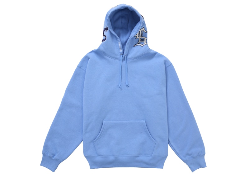 Supreme Multi S Logo Hooded Sweatshirt Light Blue