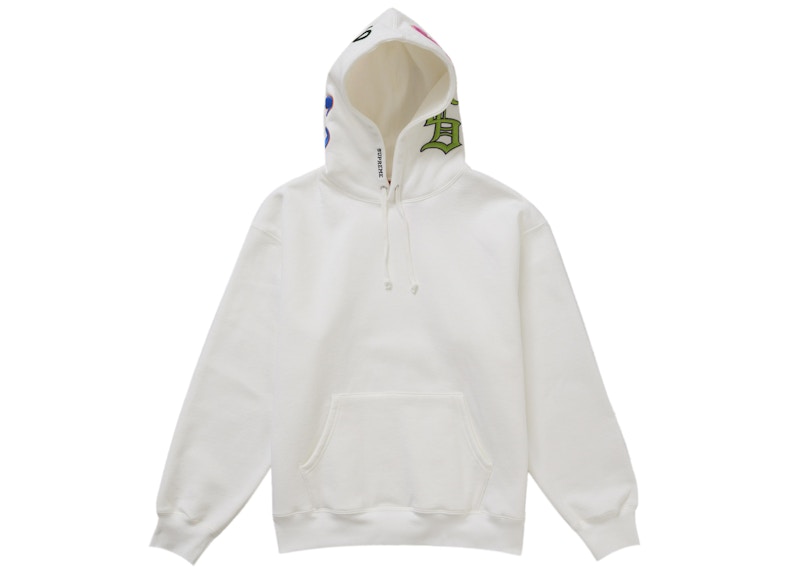 Supreme Multi S Logo Hooded Sweatshirt White