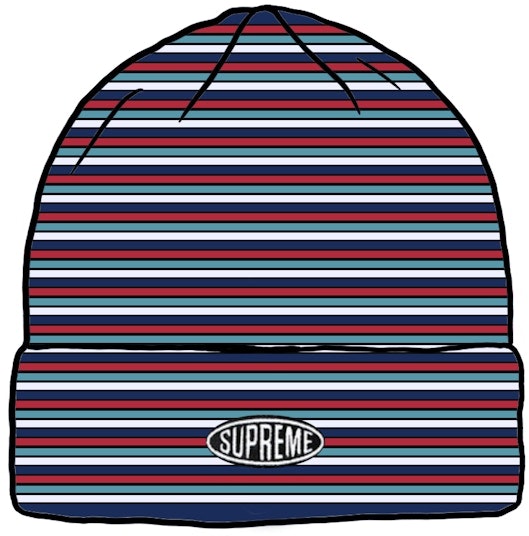 supreme-multi-stripe-beanie-fw-20-white