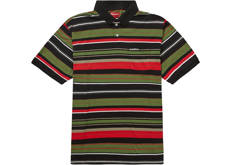 トップス Supreme Patchwork Knit Zip Up Polo Supreme Patchwork Knit Zip Up Polo (SS20) - $148