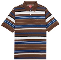 Supreme Multi Stripe Polo Brown Supreme Multi Stripe Polo Brown