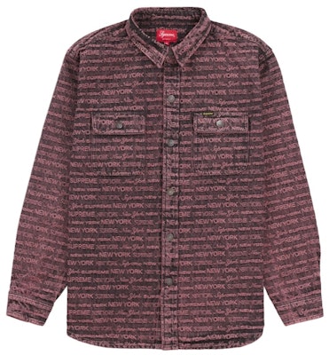 슈프림 멀티 타입 자카드 데님 셔츠 퍼플
Buy 슈프림 멀티 타입 자카드 데님 셔츠 퍼플