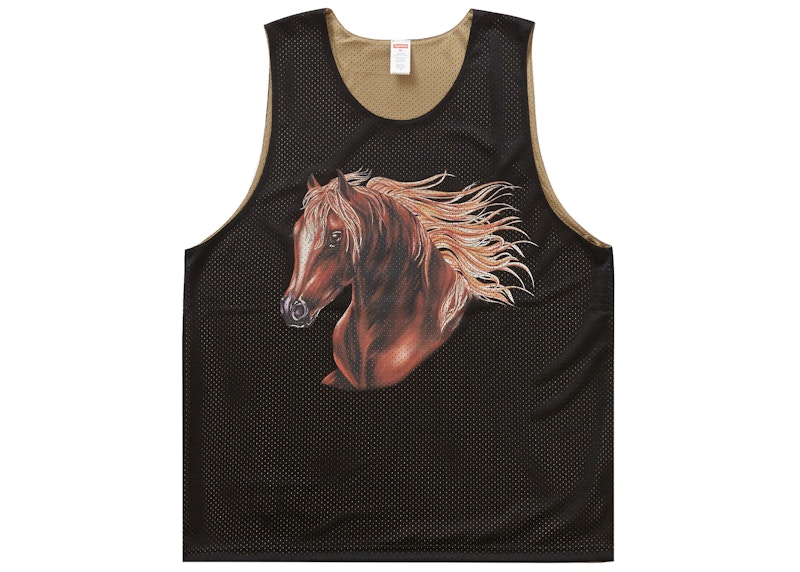 Supreme Mustang Reversible Basketball Jersey Black