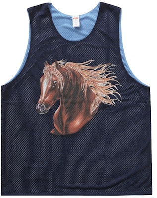 Supreme Mustang Reversible Basketball Jersey Navy Buy Supreme Mustang Reversible Basketball Jersey Navy