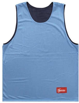 Supreme Mustang Reversible Basketball Jersey Navy Lookbook Supreme Mustang Reversible Basketball Jersey Navy