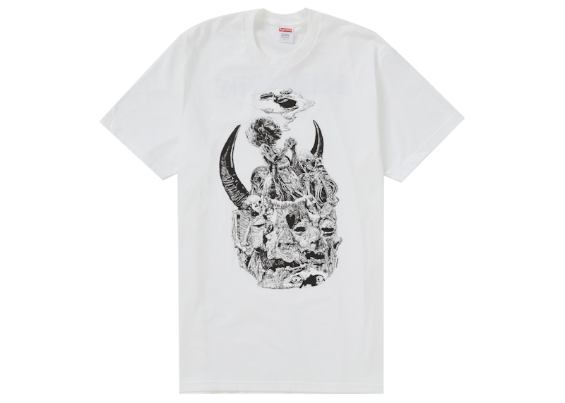 Buy Supreme Mutants 條紋白色T恤
