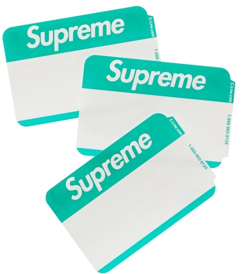 supreme-name-badge-stickers-pack-of-100-green
