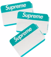 Supreme Name Badge Stickers (Pack of 100) Green Supreme Name Badge Stickers (Pack of 100) Green