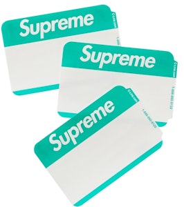 Stiker Lencana Nama Supreme Hijau (Paket Isi 100) Buy Stiker Lencana Nama Supreme Hijau (Paket Isi 100)