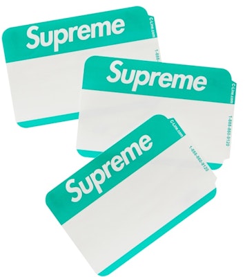 Pelekat Lencana Nama Supreme Hijau (Pek 100) Buy Pelekat Lencana Nama Supreme Hijau (Pek 100)