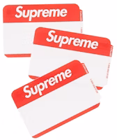 Supreme Name Badge Stickers (Pack of 100) Red Supreme Name Badge Stickers (Pack of 100) Red