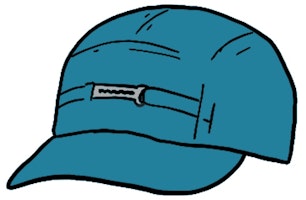 Supreme Name Plate Camp Cap Bright Royal