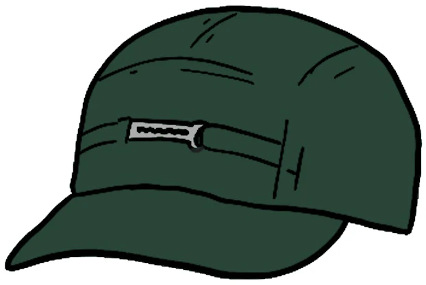 supreme-name-plate-camp-cap-dark-green