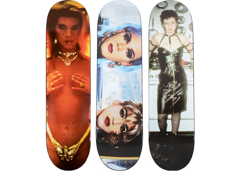 Supreme Nan Goldin Kim in Rhinestones & Misty Paulette & Nan as a Dominatrix Skateboard Deck Multi Set