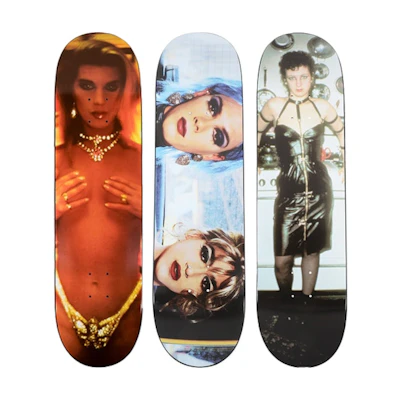 Supreme Nan Goldin Kim in Rhinestones & Misty Paulette & Nan as a Dominatrix Skateboard Deck Multi Set