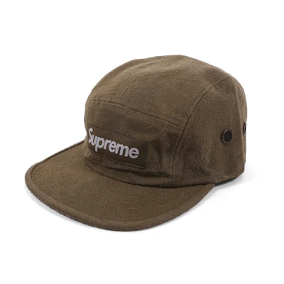 Supreme Napped Canvas Camp Cap Olive