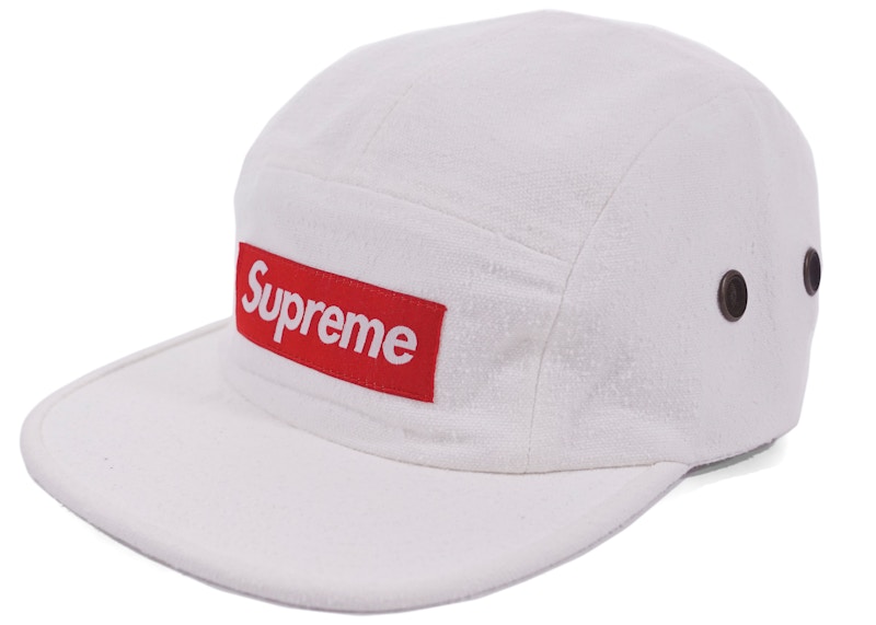 Supreme Napped Canvas Camp Cap White
