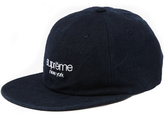 Supreme Topi Canvas Logo Klasik 6 Panel Biru Tua Buy Supreme Topi Canvas Logo Klasik 6 Panel Biru Tua