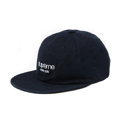 Supreme Napped Canvas Classic Logo 6 ‘Panel Navy