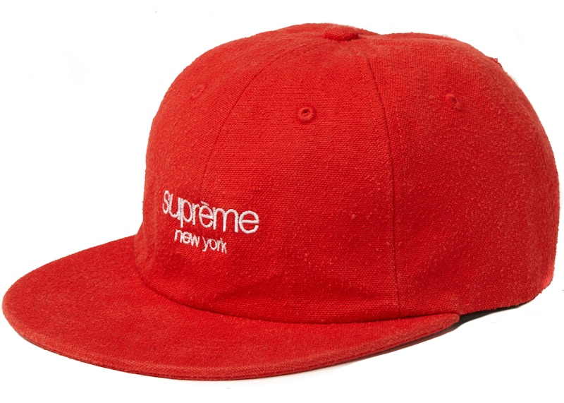 Supreme Napped Canvas Classic Logo 6 ‘Panel Red