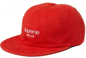 Supreme Napped Canvas Classic Logo 6 ‘Panel Red Supreme Napped Canvas Classic Logo 6 ‘Panel Red
