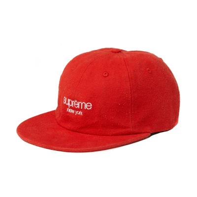 Supreme Napped Canvas Classic Logo 6 ‘Panel Red