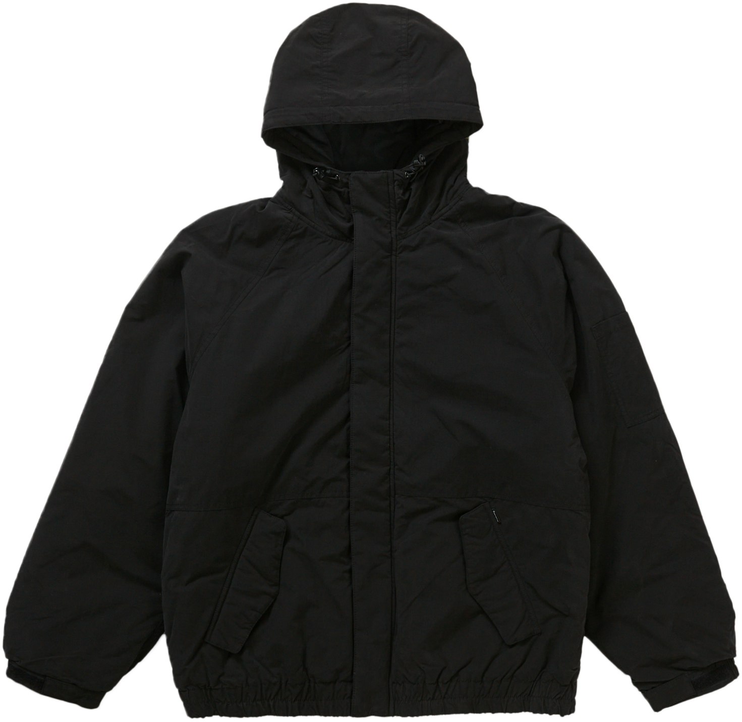 Needlepoint Hooded Jacket Black Largeジャケット・アウター