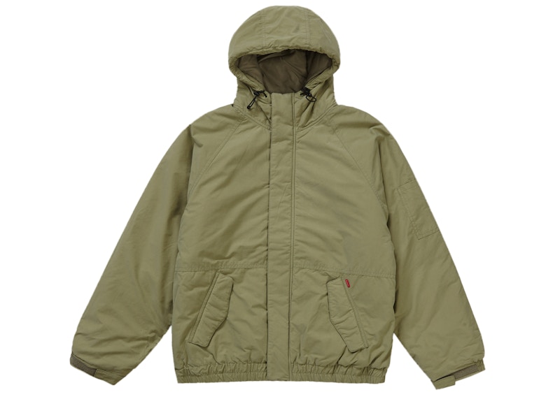 Supreme Needlepoint Hooded Jacket Olive