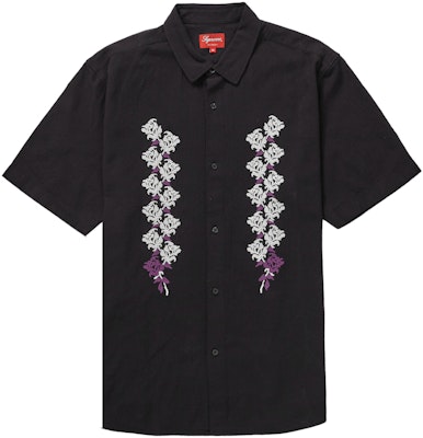 Supreme Needlepoint S/S Shirt Black