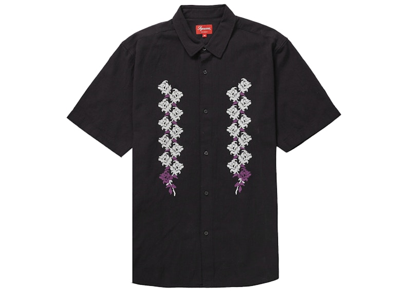 Buy Supreme Studded Patch S/S Work Shirt Black - Novelship
