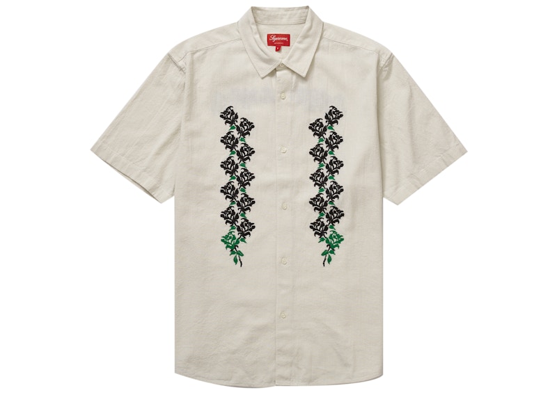 Supreme Needlepoint S/S Shirt White